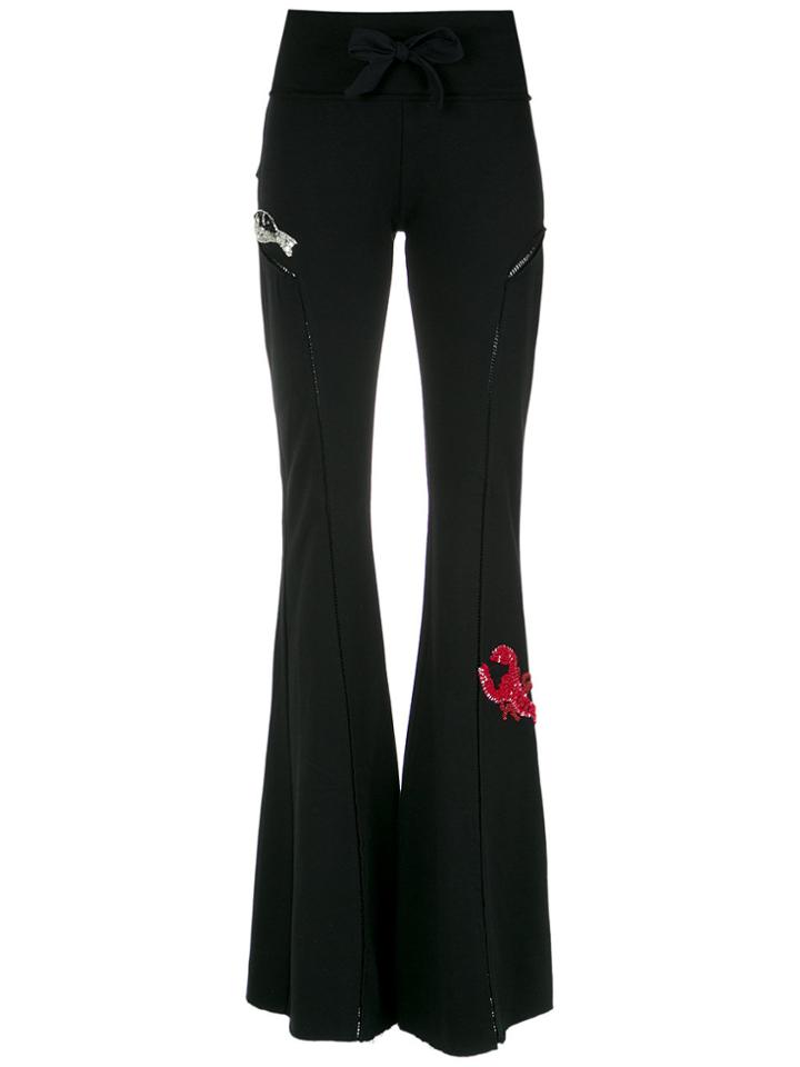 Andrea Bogosian Flared Sweat Pants - Black
