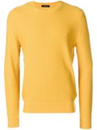Ermenegildo Zegna Crew Neck Sweater - Yellow & Orange