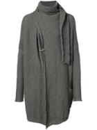 Daniel Andresen Wrap Neck Cardigan - Grey