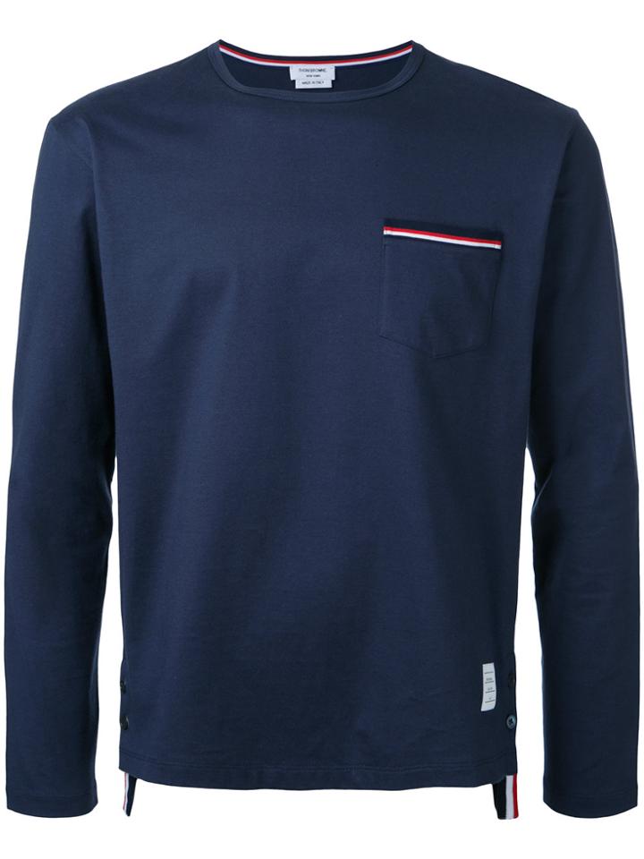 Thom Browne Longsleeved T-shirt - Blue