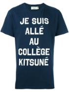 Maison Kitsuné 'je Suis Allé Au Collège' T-shirt