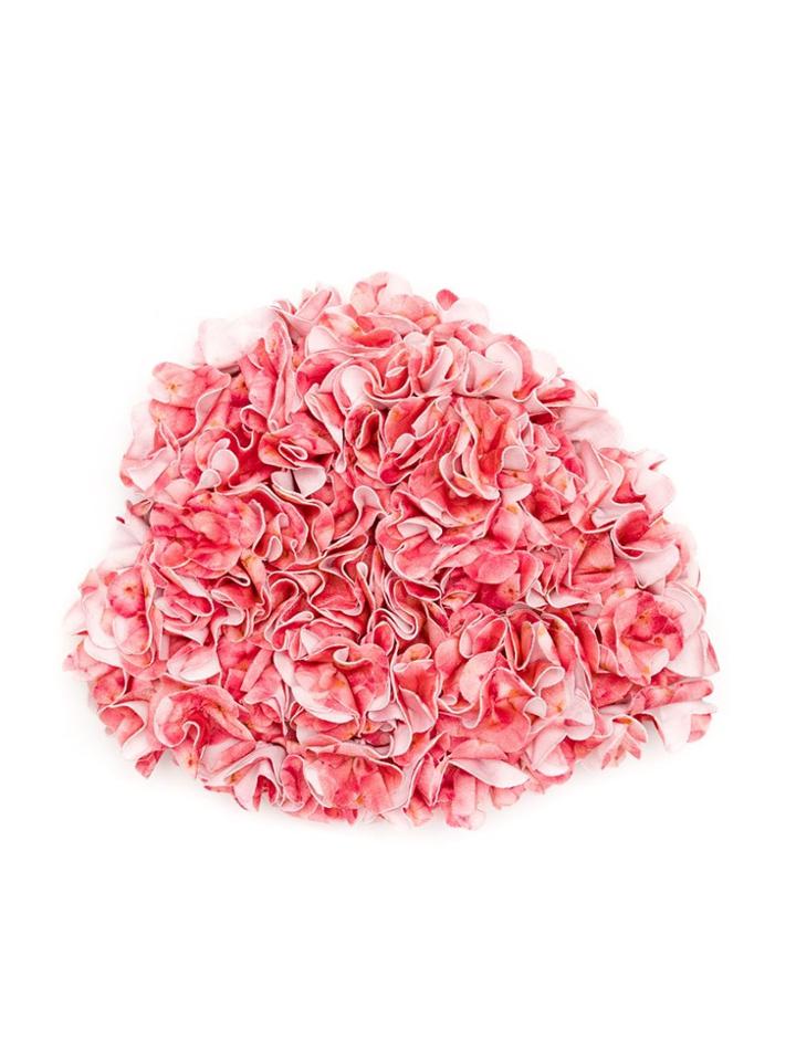 Adriana Degreas Flower Appliqué Swimming Cap - Pink