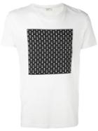 Saint Laurent Printed T-shirt, Men's, Size: Xl, White, Cotton