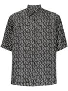 Fendi Ff Print Shirt - Black