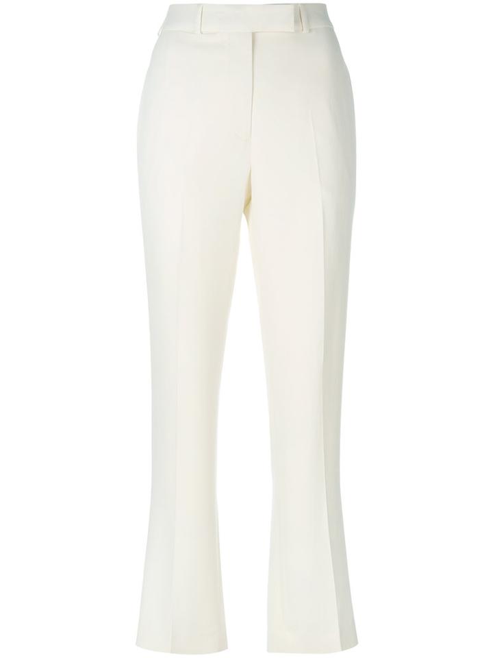 Etro - Flared Tailored Trousers - Women - Spandex/elastane/acetate/viscose - 44, White, Spandex/elastane/acetate/viscose