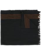 Uma Wang Striped Scarf - Black