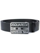 Dsquared2 - Phys Ed Buckle Belt - Men - Leather - 105, Black, Leather