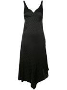 Off-white Branded Asymmetric Dress - Black
