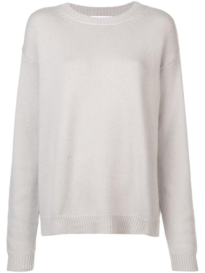 Alexandra Golovanoff Long-sleeve Fitted Sweater - Neutrals