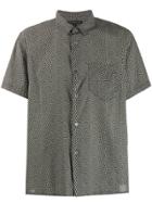 John Varvatos Micro Print Shirt - Black