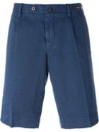 Pt01 Bermuda Shorts, Men's, Size: 56, Blue, Cotton/linen/flax