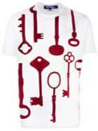 Junya Watanabe Comme Des Garçons Man Key Print T-shirt