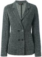 Twin-set Fitted Blazer Jacket, Women's, Size: Medium, Black, Polyester/spandex/elastane/viscose/acetate