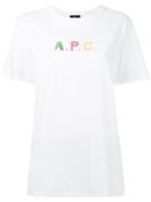 A.p.c. - Logo Print T-shirt - Women - Cotton - M, Women's, White, Cotton