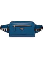 Prada Saffiano Leather Belt Bag - Blue