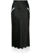 G.v.g.v. Lace Trim Skirt, Women's, Size: 36, Black, Rayon