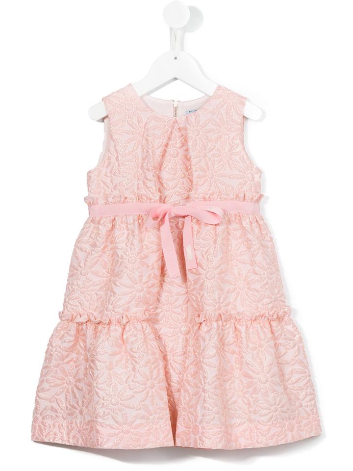 Mi Mi Sol Jacquard Flared Dress, Girl's, Size: 6 Yrs, Pink/purple