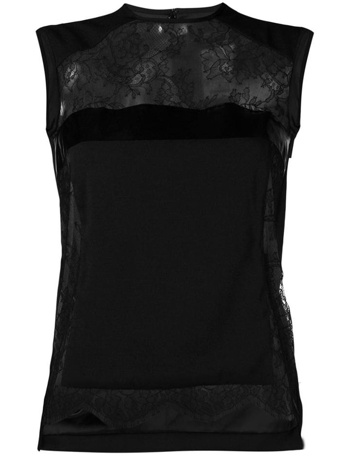 Dsquared2 Lace Panel Tank - Black