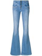 Victoria Victoria Beckham Faded Flared Jeans - Blue