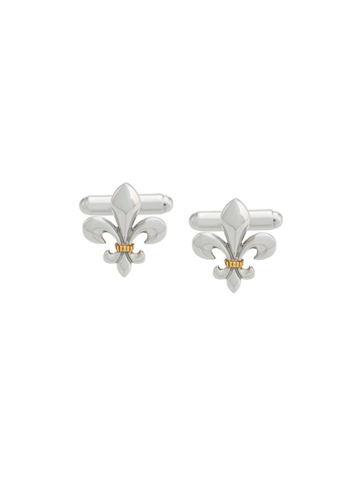 True Rocks Fleur De Lys Cufflinks - Metallic