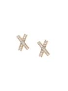 Nina Ricci Pre-owned 1980's Crisscross Earrings - Gold