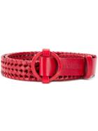 Jacquemus Braided Belt - Red