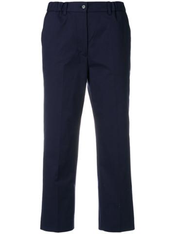 Brag-wette Cropped Trousers - Blue