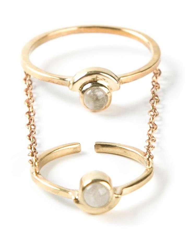 Pamela Love 'gravitation' Chain Ring, Women's, Size: 8, Metallic