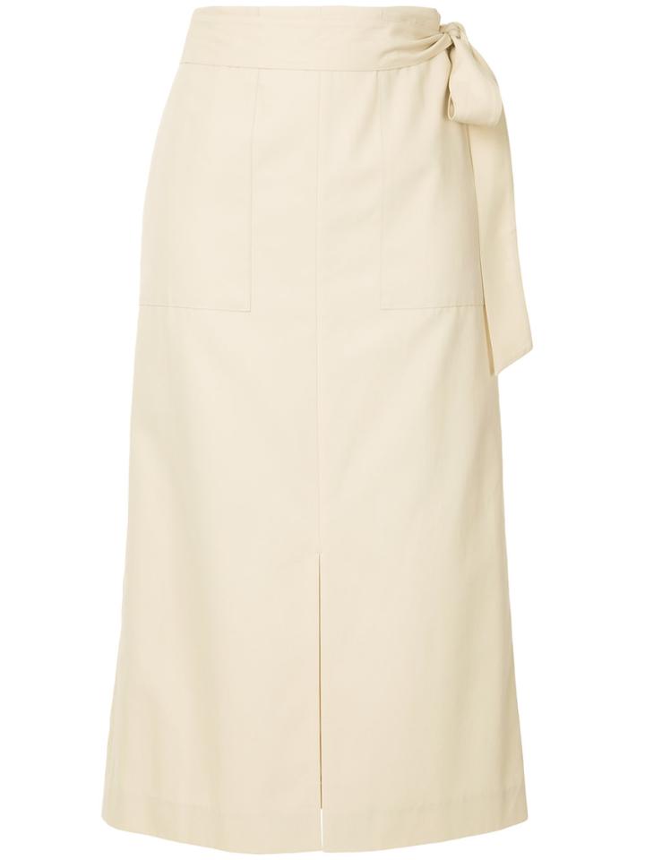 Ballsey Fitted Wrapped Skirt - Nude & Neutrals