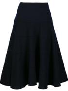 Victoria Beckham Full Midi Skirt - Blue