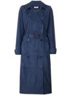 Desa 1972 Belted Double-breasted Coat - Blue
