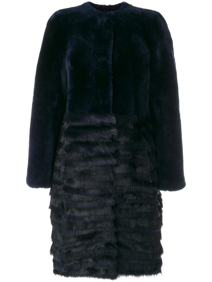 Tory Burch Electra Coat - Blue