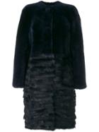 Tory Burch Electra Coat - Blue