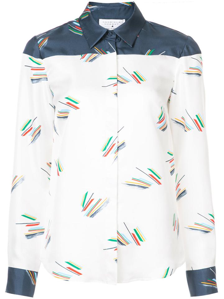 Gabriela Hearst Graphic Contrast Shirt - White