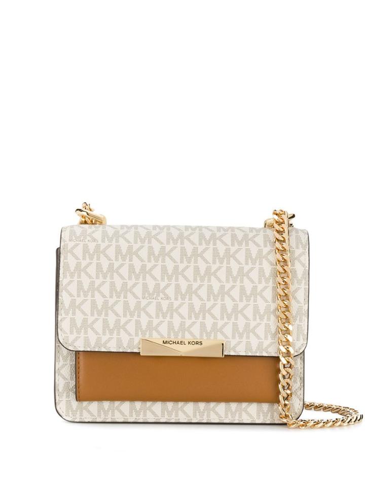 Michael Michael Kors Monogram Crossbody Bag - Neutrals