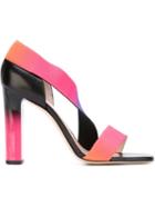 Christopher Kane Gradient Effect Sandals, Women's, Size: 37, Elastodiene/leather