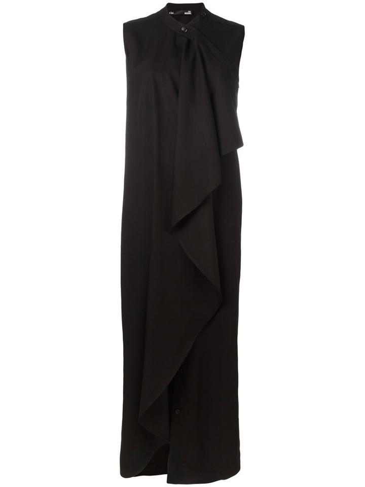 Love Moschino Layered Dress, Women's, Size: 42, Black, Polyester/viscose/spandex/elastane