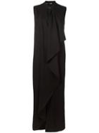 Love Moschino Layered Dress, Women's, Size: 42, Black, Polyester/viscose/spandex/elastane