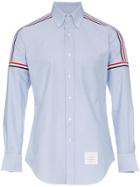 Thom Browne Tb Shrt Blu Strp Shldr - Blue