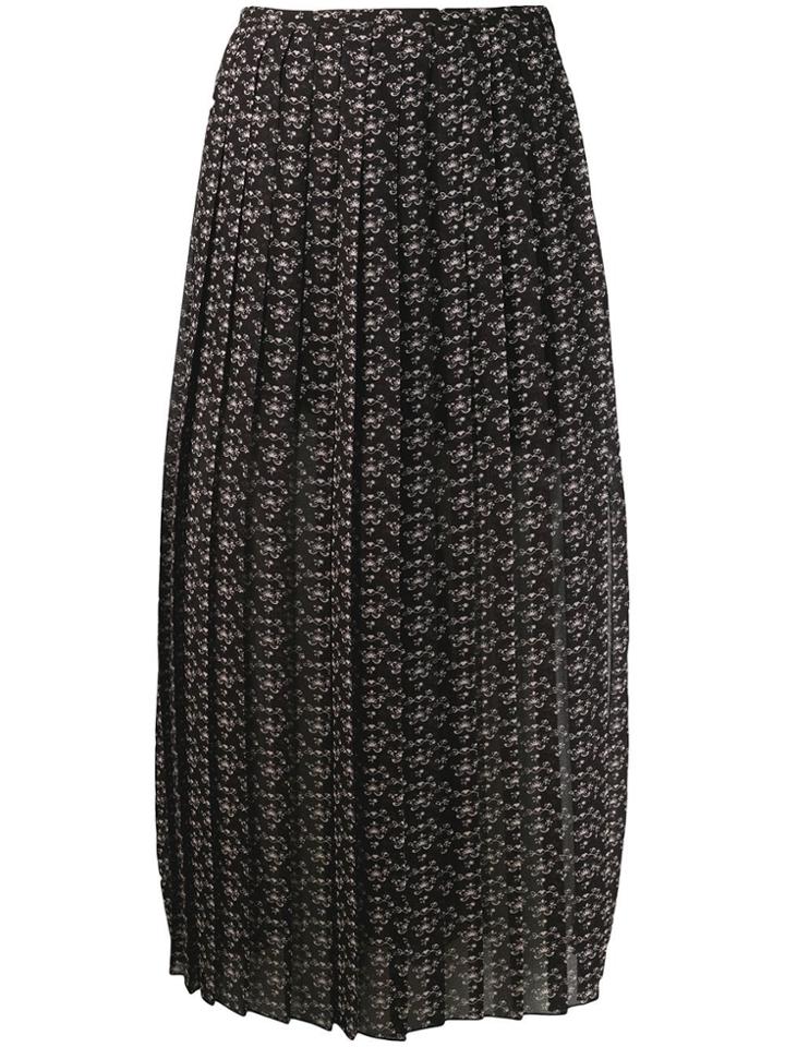 See By Chloé Micro Bisou Print Skirt - Black