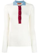 Missoni Contrast Collar Polo Shirt - Neutrals
