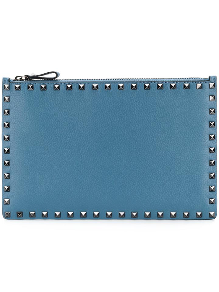 Valentino Rockstud Pouch - Blue