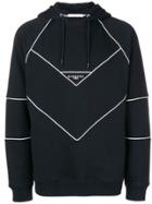 Givenchy Logo Paneled Hoodie - Black