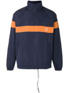 Drôle De Monsieur Striped Raincoat - Blue