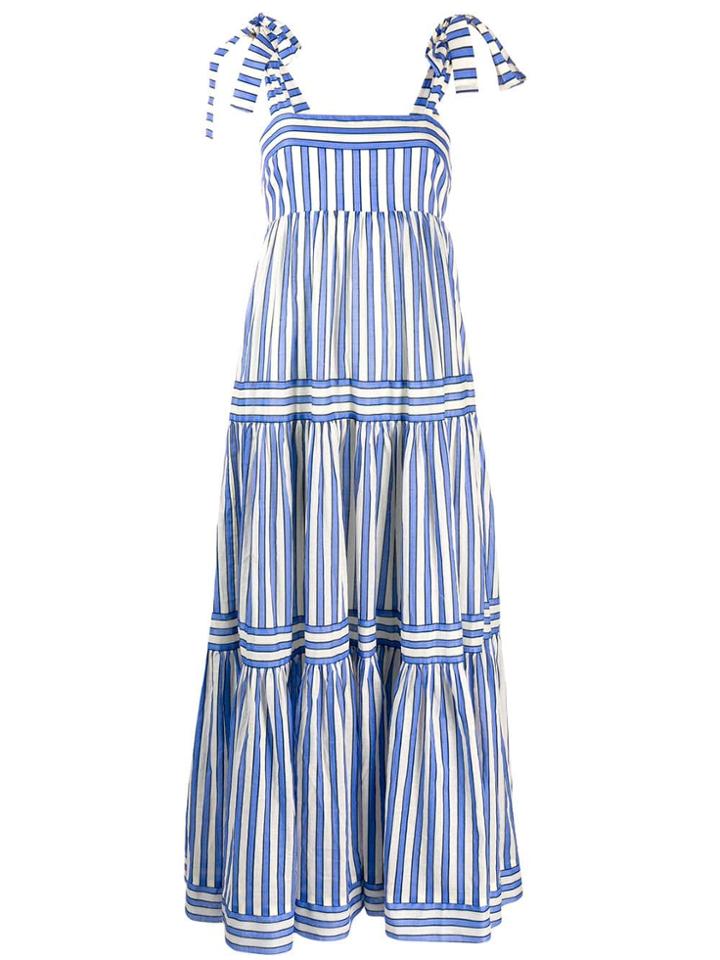 Zimmermann Striped Day Dres - Blue