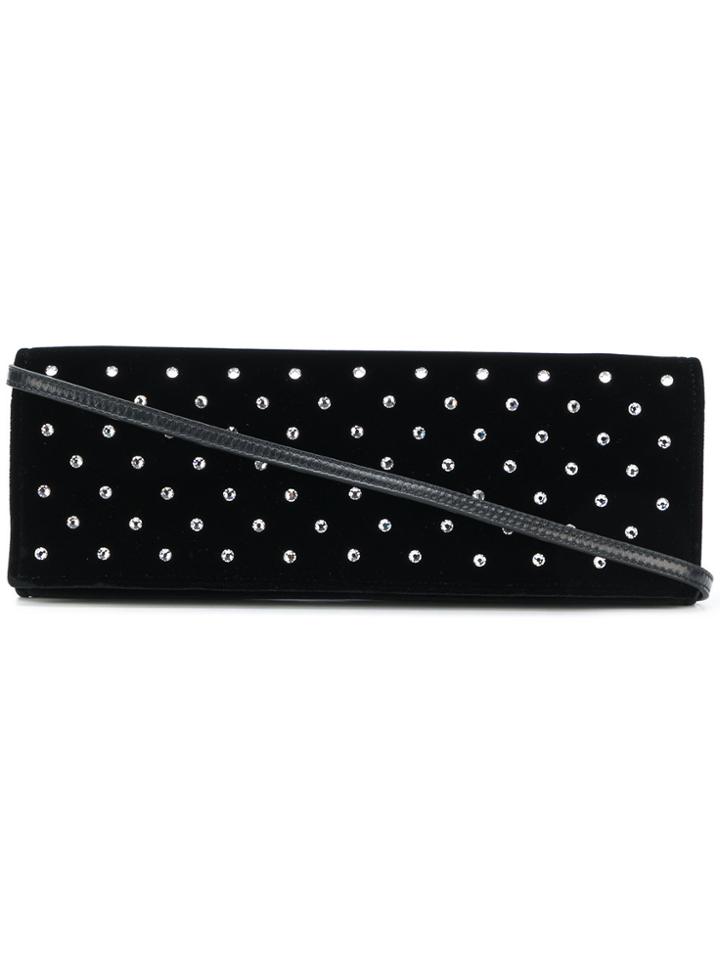 Saint Laurent Fetiche Studded Clutch Bag - Black
