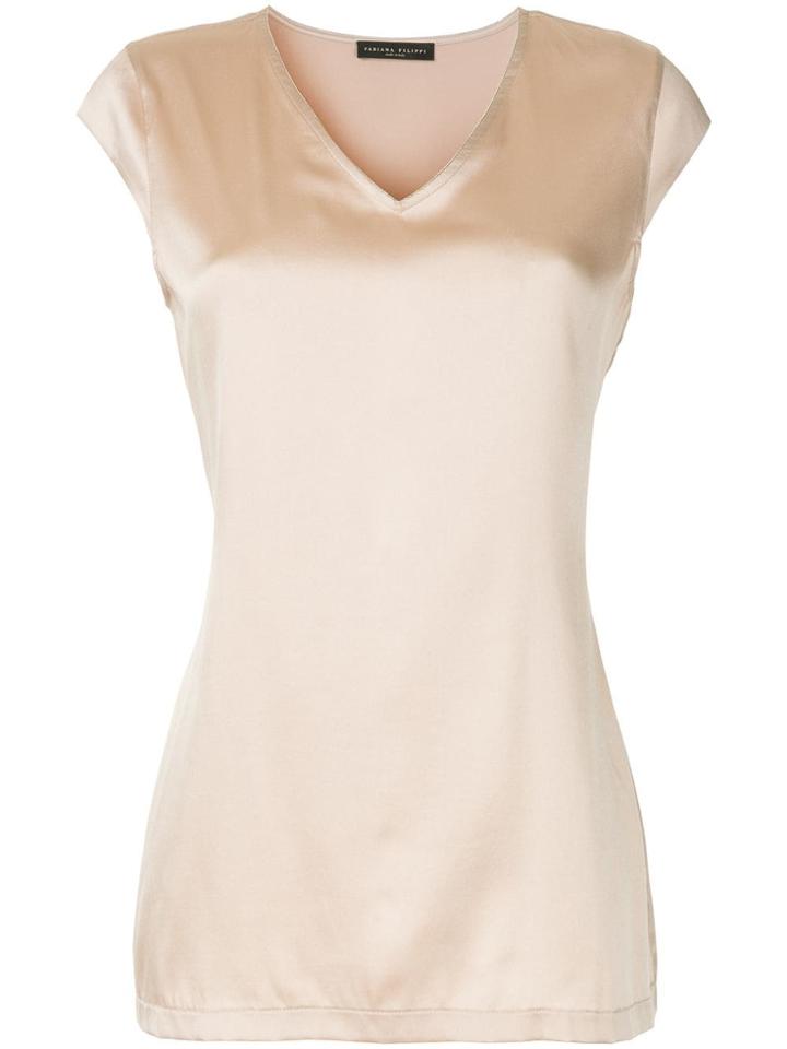 Fabiana Filippi V-neck Tank Top - Neutrals