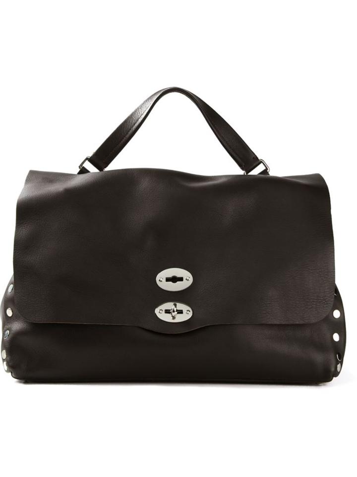 Zanellato Flap Satchel, Women's, Brown, Leather