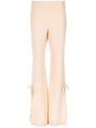 Nk Side Lace Up Flared Trousers - Nude & Neutrals