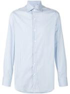 Finamore 1925 Napoli Pinstripe Shirt - Blue